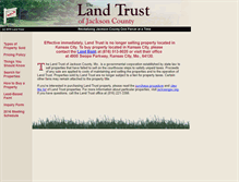 Tablet Screenshot of jacksoncountylandtrust.org